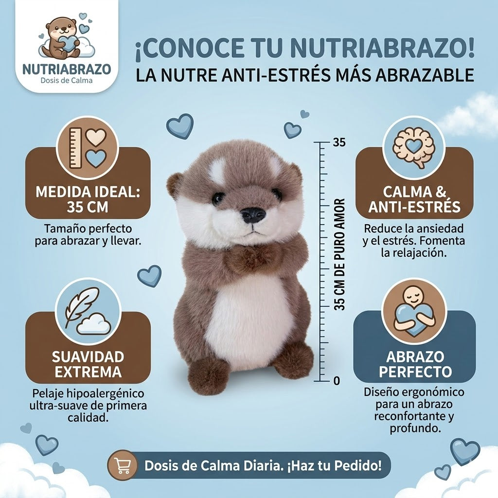 Nutriabrazo — Tu Peluche de Nutria Antistrés que Te Abraza